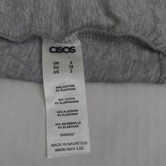 ASOS Gray The Crop Bandeau NEW Coquette Girl Bratz Cosplay Fairycore Festival - Picture 8 of 8